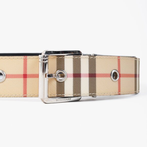 Burberry House Check Coated Canvas Belt - Picture 3 of 5